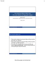 Bài giảng Kinh tế học vĩ mô: Thị trường lao động và Tổng cung - Nguyễn Hòa Bảo