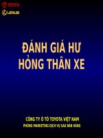  Đánh giá hư hỏng sửa chữa thân xe toyota và cấu trúc thân xe