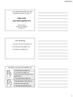 Bài giảng Phương pháp nghiên cứu kinh tế: Chương 2 - Hồ Ngọc Ninh