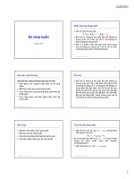 Bài giảng Kinh tế lượng: Bài 6 - Lê Minh Tiến