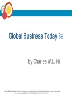 Lecture Global business today (8/e): Chapter 7 - Charles W.L. Hill