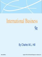 Lecture International business (9e): Chapter 20 - Charles W.L. Hill