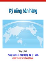 Kỹ năng bán hàng tại toyota bán xe oto xe hơi