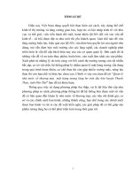 luận văn kinh tế luật quản lý nhà nước về thương mại  mặt hàng tương làng bợ trên địa bàn huyện thanh thủy, tỉnh phú thọ 