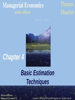 Lecture Managerial economics (Ninth edition): Chapter 4 – Thomas, Maurice