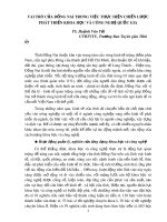 Vai trò của Đồng Nai trong việc thực hiện chiến lược phát triển khoa học và công nghệ quốc gia - TS. Huỳnh Văn Tới