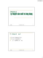 Bài giảng Kinh tế học quản lý: Chương 4 - TS. Phan Thế Công (2013)