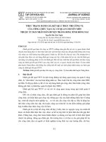 Thực trạng đánh giá kết quả thực thi công vụ của công chức tại các cơ quan chuyên môn thuộc ủy ban nhân dân huyện Trảng Bom, tỉnh Đồng Nai