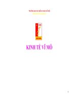 Bài giảng Kinh tế vĩ mô: Chương 7 - Mô hình tổng cầu và tổng cung