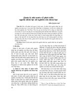 Quản lý nhà nước về phát triển nguồn nhân lực nữ nghiên cứu khoa học