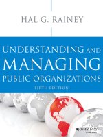 Ebook Understanding and managing public organizations (5th edition): Part 1