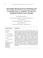 Knowledge sharing between marketing and accounting from a coopetitive perspective: Empirical evidence from Vietnam