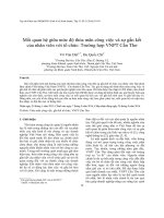 Mối quan hệ giữa mức độ thỏa mãn công việc và sự gắn kết của nhân viên với tổ chức: Trường hợp VNPT Cần Thơ