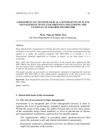 Assessment on technological constraints of state management in Ha Nam province following the national standards ISO 9001:2000