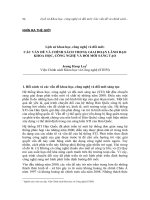 Lịch sử khoa học, công nghệ và đổi mới: Các vấn đề và chính sách trong giai đoạn lãnh đạo khoa học, công nghệ và đổi mới sáng tạo