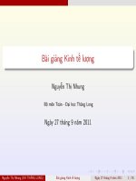 Bài giảng Kinh tế lượng: Chương 6 - Nguyễn Thị Nhung (ĐH Thăng Long)