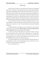 luận văn kế toán TMU phân tích hiệu quả sử dụng vốn kinh doanh tại công ty TNHH nutreco 