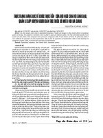 Thực trạng năng lực tổ chức thực tiễn của đội ngũ cán bộ lãnh đạo, quản lí cấp huyện người dân tộc thiểu số miền núi Hà Giang