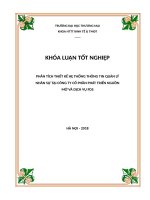 luận văn hệ thống thông tin kinh tế phân tích thiết kế hệ thống thông tin quản lý nhân sự tại công ty cổ phần phát triển nguồn mở và dịch vụ FDS 