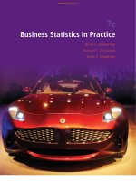 Ebook Business statistics in practice (7th edition): Part 1