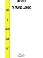 Bài giảng Kinh tế nguồn nhân lực: Chương 2 - Trần Thị Thu Trang