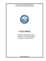 Giáo trình môn học Kinh tế học vĩ mô - Nghề: Kế toán doanh nghiệp - Trình độ: Cao đẳng nghề (Phần 1)