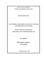 Phân tích diễn ngôn đa phương thức những quảng cáo đồ ăn nhanh bằng tiếng anh 