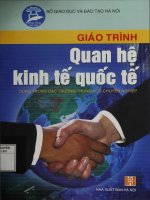 Giáo trình Quan hệ kinh tế quốc tế (dùng trong các trường trung học chuyên nghiệp): Phần 1