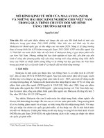 Mô hình kinh tế mới của Malaysia (NEM) và những bài học kinh nghiệm cho Việt Nam trong quá trình chuyển đổi mô hình tăng trưởng kinh tế