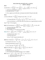 ĐỀ CƯƠNG ôn tập GIỮA kỳ  II  toán 9