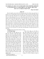 Tác động của đầu tư tư nhân đến tăng trưởng kinh tế và ngưỡng đầu tư công hợp lý tác động thúc đẩy đầu tư tư nhân ở Việt Nam