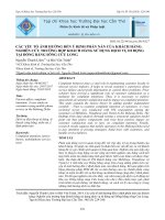 Các yếu tố ảnh hưởng đến ý định phàn nàn của khách hàng: Nghiên cứu trường hợp khách hàng sử dụng dịch vụ di động tại đồng bằng Sông Cửu Long