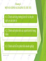 Bài giảng điện tử học phần Chính sách kinh tế xã hội: Chương 6 - ĐH Thương mại
