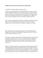 Những đặc trưng cơ bản trong tác phẩm của nguyễn tuân 