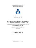 Hiện thực hệ thống phát hiện xâm nhập mạng dựa trên sự bất thường sử dụng FPGA & GPU