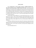 luận văn kinh tế luật pháp luật về cơ cấu tổ chức của công ty TNHH một thành viên – thực tiễn thực hiện tại công ty TNHH phát triển việt luật 