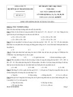 Đề thi kết thúc học phần Kinh tế vi mô (năm 2014): Đề số 03