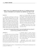 Hiệu ứng của chính sách tiền tệ và chính sách an toàn vĩ mô đến sự ổn định tài chính tại Việt Nam