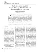 Đánh giá vai trò của kênh truyền thông tại điểm bán đối với thị trường bán lẻ Việt Nam