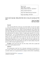 Cạnh tranh trung lập: Những thách thức đặt ra trong việc áp dụng tại Việt Nam