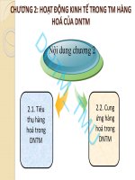 Bài giảng Kinh tế doanh nghiệp thương mại: Chương 2 – ĐH Thương mại