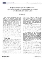 Những khía cạnh thiếu bền vững trong phát triển vùng kinh tế trọng điểm ở Việt Nam và một số khuyến cáo chính sách