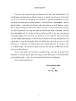 luận văn quản trị kinh doanh hoàn thiện phân tích môi trƣờng chiến lƣợc kinh doanh của công ty cổ phần vật giá việt nam 