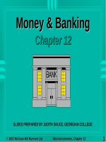 Lecture Macroeconomics - Chapter 12: Money and banking