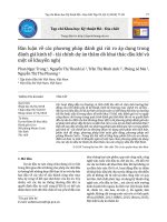 Bàn luận về các phương pháp đánh giá rủi ro áp dụng trong đánh giá kinh tế - tài chính dự án thăm dò khai thác dầu khí và một số khuyến nghị