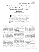 Hiệp định hợp tác kinh tế chiến lược xuyên Thái Bình Dương: Hiệp định thương mại tự do thế hệ mới