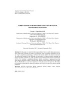 A procedure for distributing recruits in manpower systems