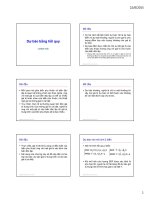 Bài giảng Kinh tế lượng: Bài 9 - Lê Minh Tiến