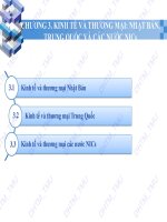 Bài giảng điện tử học phần Kinh tế và thương mại các nước Châu Á – Thái Bình Dương: Chương 3 – ĐH Thương mại