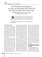 Vấn đề định giá chuyển giao ở các quốc gia đang phát triển: Phân tích khả năng áp dụng APA tại Việt Nam